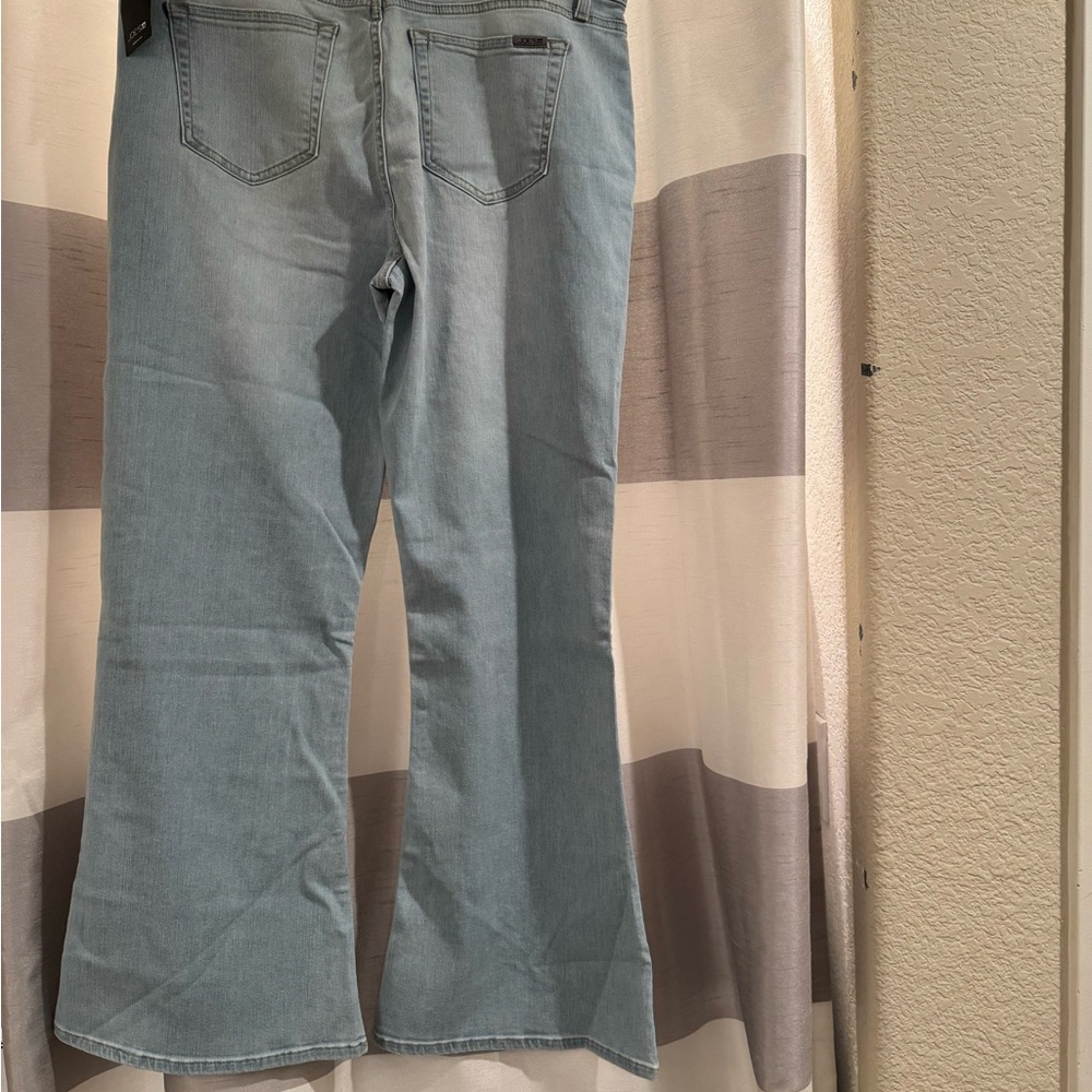 Joe's Jeans Blue Flare Wide Leg Denim - Picture 2 of 7